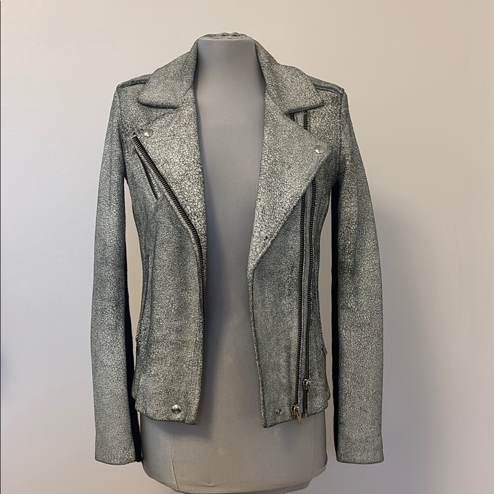IRO cracked leather jacket